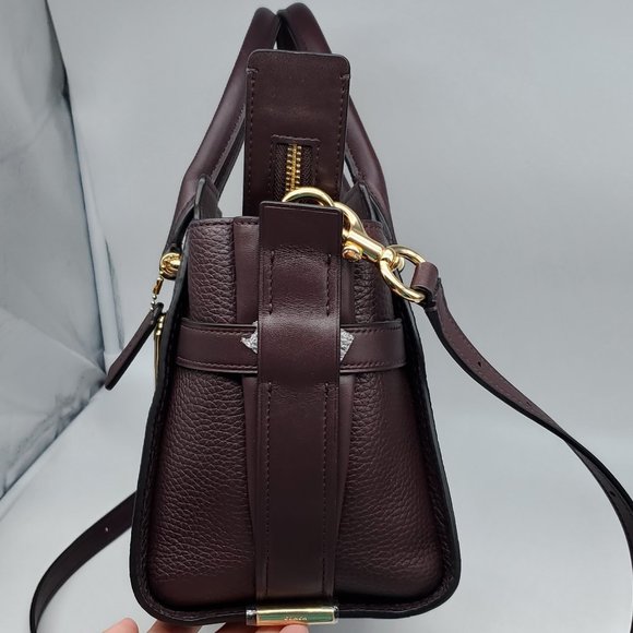 Coach Swagger 27 Satchel 87295 Oxblood - Picture 3 of 8